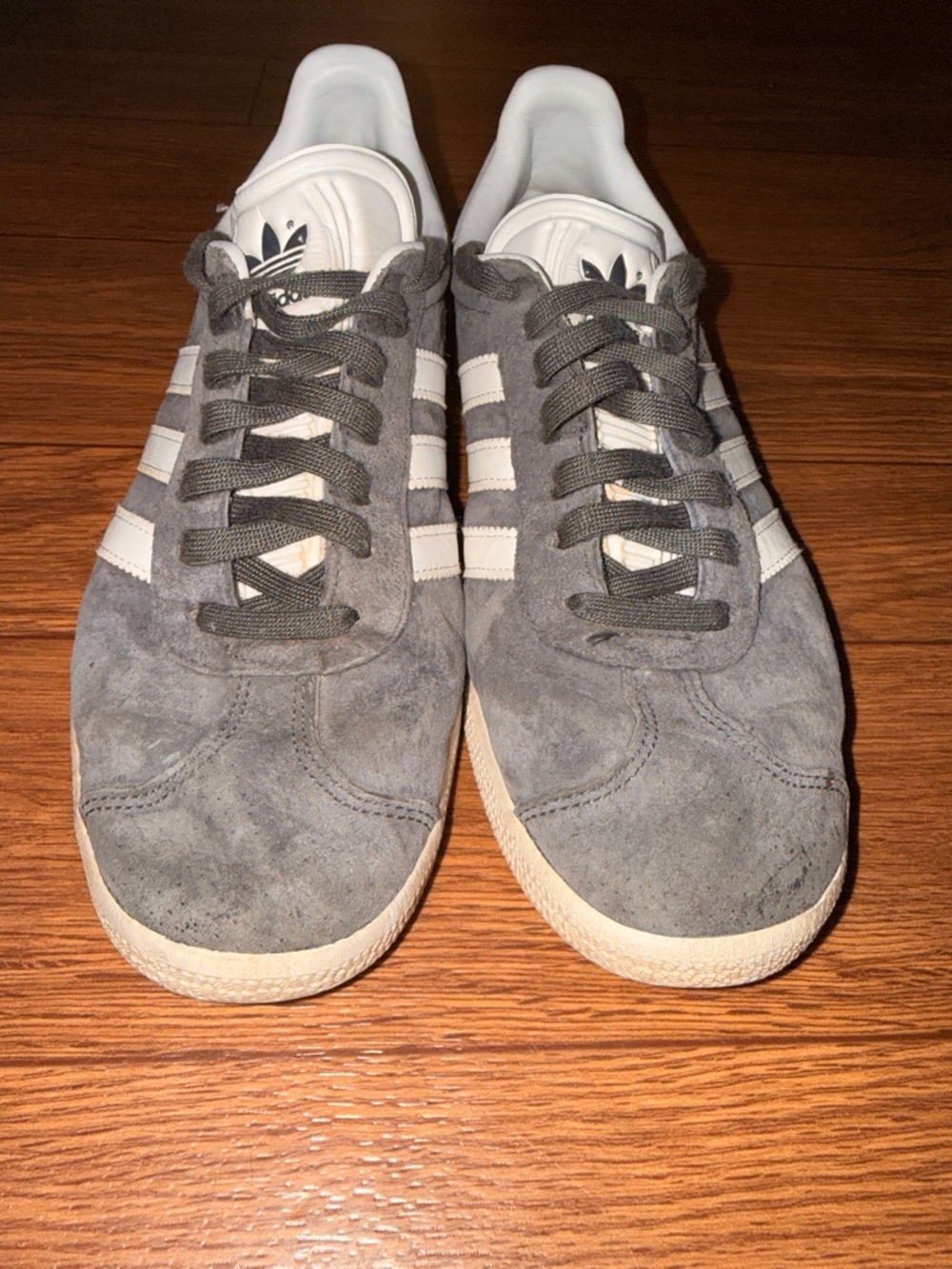 Adidas Gazelle Dark Gray Shoes Size Womens 7 kids 5 - Picture 2 of 8